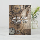 Escape Room Game Persoonlijke Birthday Party Kaart (Staand voorkant)