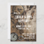 Escape Room Game Persoonlijke Birthday Party Kaart (Achterkant)