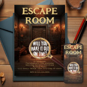 Escape Room Games Verjaardagsfeestje Kaart