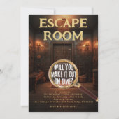 Escape Room Games Verjaardagsfeestje Kaart (Voorkant)