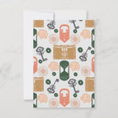 Escape Room Gender Reveal Baby shower Bedankkaart (Achterkant)