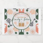 Escape Room Gender Reveal Baby shower Sparkling Wijnetiket (Enkel label)