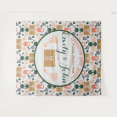 Escape Room Gender Reveal Baby shower Wandkleed (Voorkant (horizontaal))