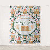 Escape Room Gender Reveal Baby shower Wandkleed (Voorkant)