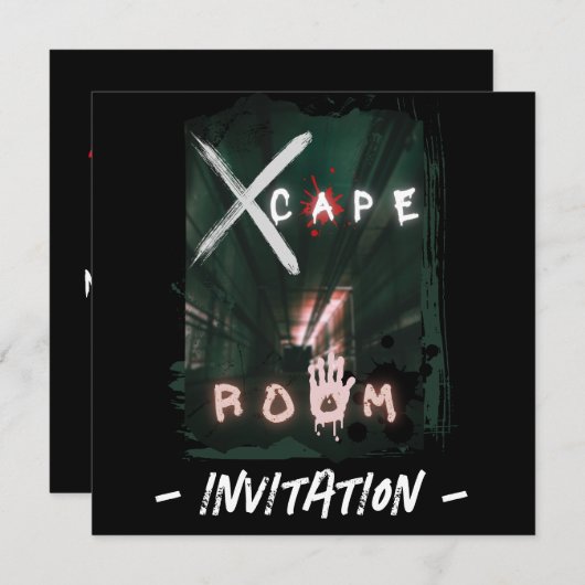 Escape Room Hidden Enigma Kaart (Voorkant / Achterkant)