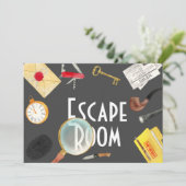 Escape room integratie teambuilding kaart (Staand voorkant)