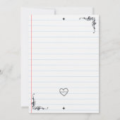 Escape Room Letter Verjaardag Kaart (Achterkant)