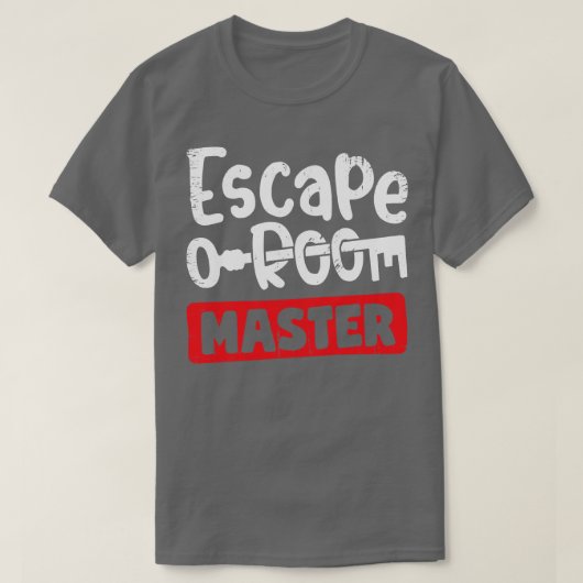 Escape Room Master Game Player-code T-shirt (Design voorkant)