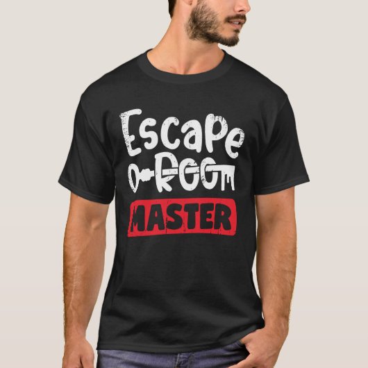 Escape Room Master Game Player-code T-shirt (Voorkant)