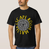 Escape Room Master Shirt Puzzel Maze Design (Voorkant)