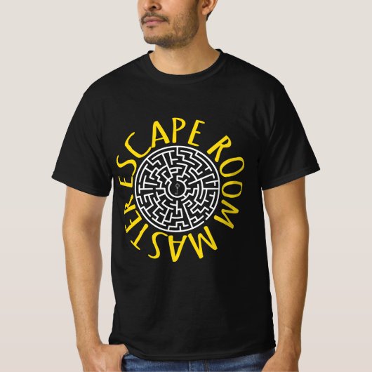 Escape Room Master Shirt Puzzel Maze Design (Voorkant)