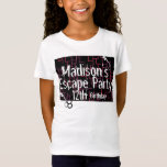 Escape Room Maze Birthday Party T-shirt<br><div class="desc">Escape Party T-Shirt</div>
