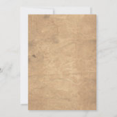 Escape Room Mystery Birthday Party Kaart (Achterkant)