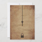 Escape Room,  papierfeest Kaart (Achterkant)