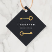 Escape Room Party Bedankjes Labels (Voorkant)