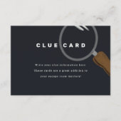 Escape Room Party Clue Kaart (Voorkant)