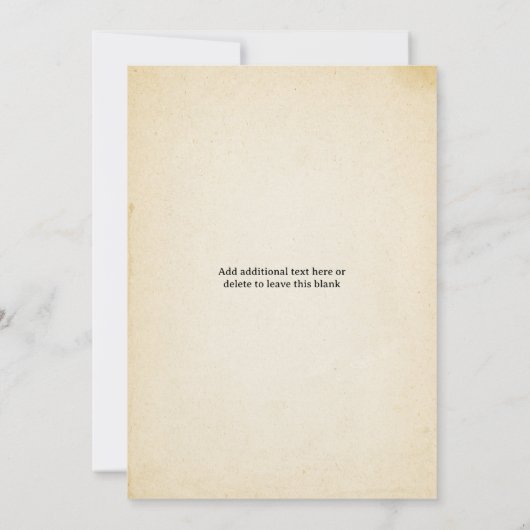 Escape Room Party Kaart (Achterkant)