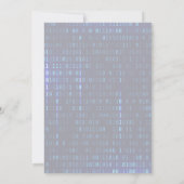 Escape Room Party Lock en Key Binary Code Kaart (Achterkant)