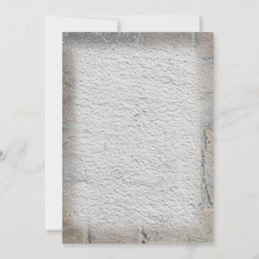 Escape Room Party Lock en sleutel beton en stenen Kaart (Achterkant)