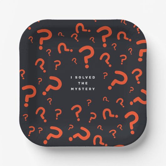 Escape Room Party Paper-Borden Papieren Bordje (Voorkant)