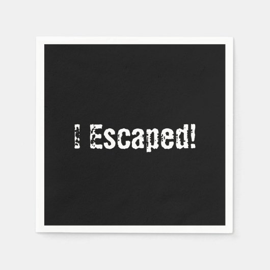 "Escape Room" Party papieren servetten (Voorkant)