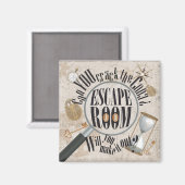 Escape Room Party Scavenger Hunt Magneet (Voorkant / Achterkant)