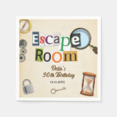 Escape Room Party Servet (Voorkant)