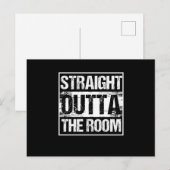 Escape Room Space Out Puzzelcadeau Rechtstreeks Ui Briefkaart (Voorkant / Achterkant)