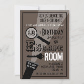 Escape Room, stijlvolle feestdag Kaart (Voorkant)