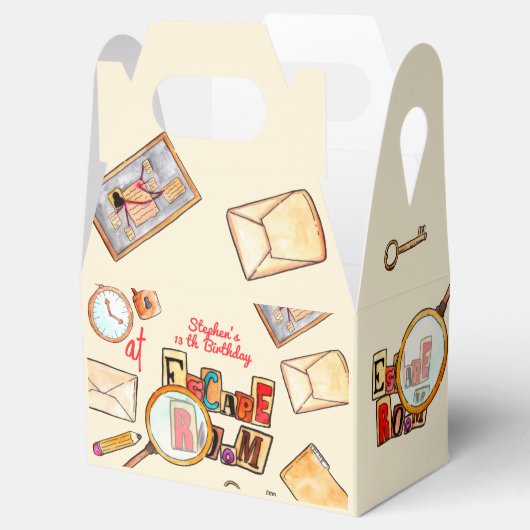 Escape room verjaardag bedankdoosjes (Geopend)