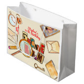 Escape room verjaardag groot cadeauzakje (Voorkant Gekanteld)