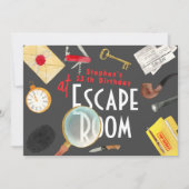 Escape room verjaardag kaart (Voorkant)