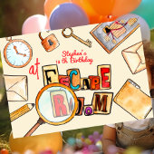 Escape room verjaardag kaart
