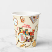 Escape room verjaardag papieren bekers (Achterkant)