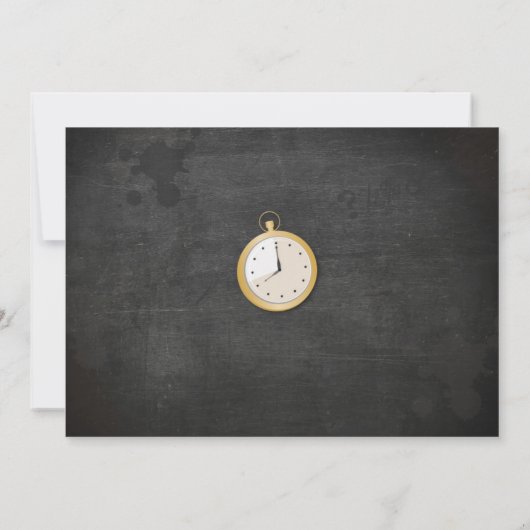 Escape Room Verjaardag Party Clues Uitnodiging Fot (Achterkant)