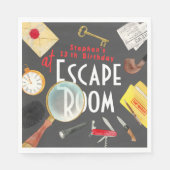 Escape room verjaardag servet (Voorkant)