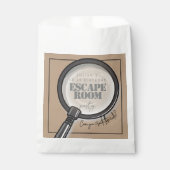 Escape room verjaardagsfeestje bedankzakje (Voorkant)