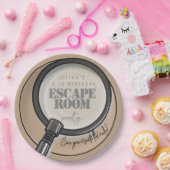 Escape room verjaardagsfeestje papieren bordje (Feest)
