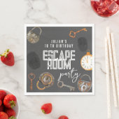 Escape room verjaardagsfeestje servet (Insitu)
