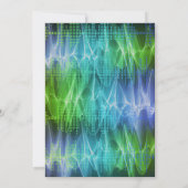 Escape Room Verjaardagsfeestuitnodiging Blauw Groe Kaart (Achterkant)