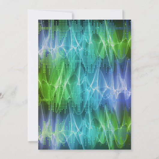 Escape Room Verjaardagsfeestuitnodiging Blauw Groe Kaart (Achterkant)