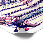 Escape Stack van oude  boeken met Rozen Poster (Hoek)