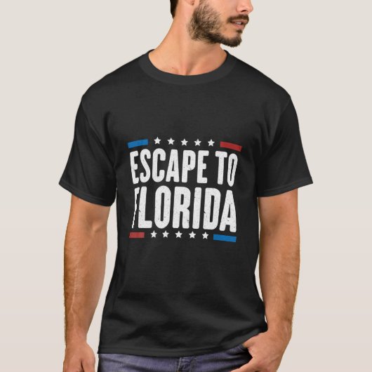 Escape to Florida The Lockdown Libs Tour Ron Desan T-shirt (Voorkant)