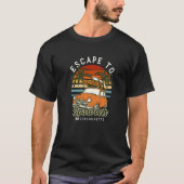Escape to Ipswich Beach Massachusetts Ocean Ma Sum T-shirt (Voorkant)