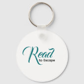 Escape to Read Keychain | Literary Gift (Voorkant)