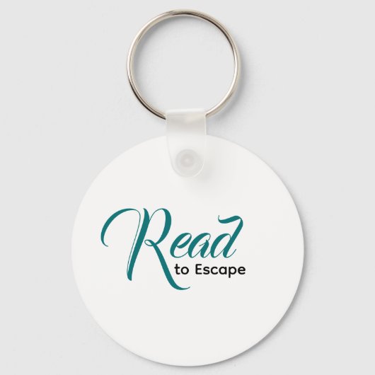 Escape to Read Keychain | Literary Gift (Voorkant)