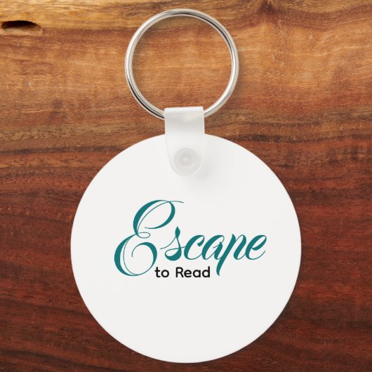 Escape to Read Keychain | Literary Gift (Achterkant)