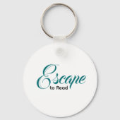 Escape to Read Keychain | Literary Gift (Achterkant)