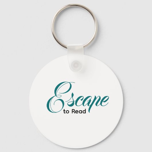 Escape to Read Keychain | Literary Gift (Achterkant)