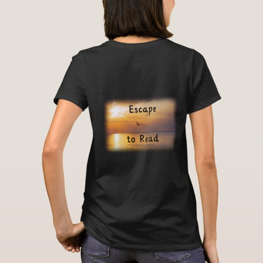 Escape to Read Shirt | Book Lover Reading Escape T (Achterkant)